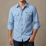 Full sleeves double pocket panel Shirt