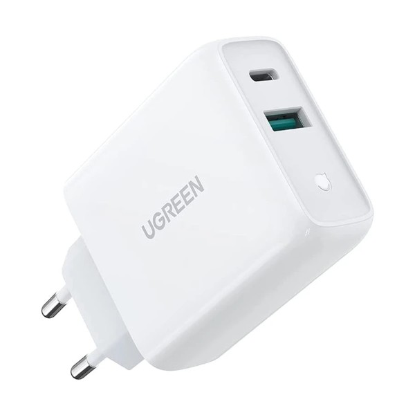 Ugreen CD170 38W PD USB & USB-C White Fast Charger