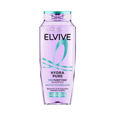 L'Oreal Elvive Hydra Pure 72H Purifying Shampoo 400ml (France)