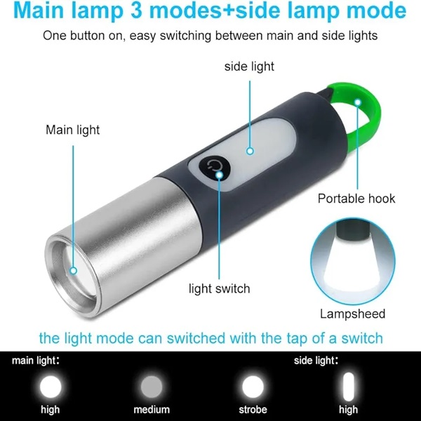 Digital Thunder XST-836 USB Rechargeable FlashLight