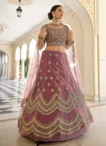 Georgette Embroidered Gown Set, Free Size to 48 Inch, 3 Colours