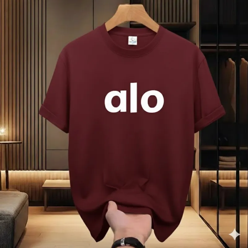 Men's Drop Shoulder Printed T-Shirt, Cotton-Spandex, Chest 42 to 48