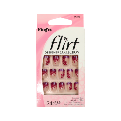 Fingrs Flirt False Nails Tips 24pices (Mexico)