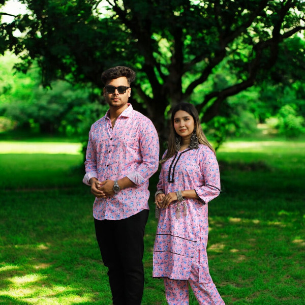 Shirt and Two Piece Couple Dress