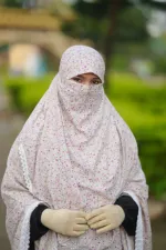 Suti Cotton Hijab with Niqab, Gher 150 and Front 45 Inch