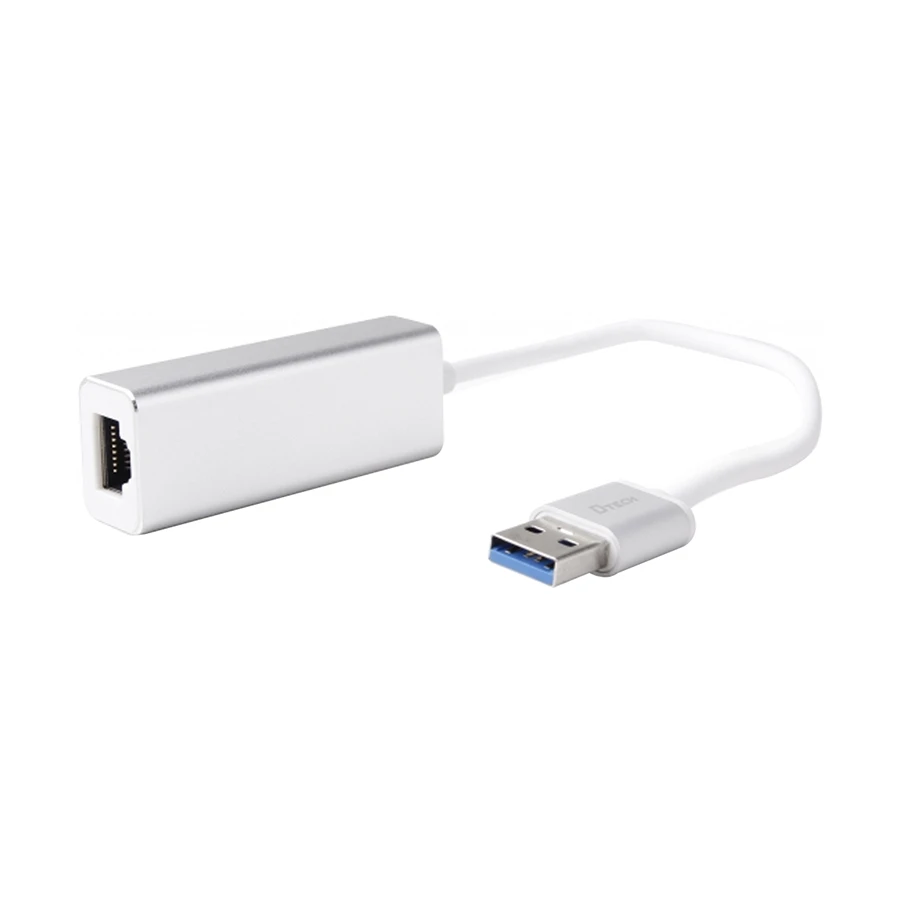 Dtech DT-6550 USB Male to LAN Female Gigabit Converter White