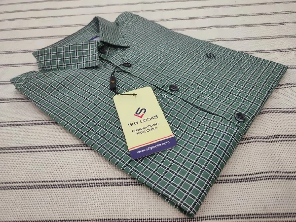 New Cotton full Sleeve Check Shirt for Men's