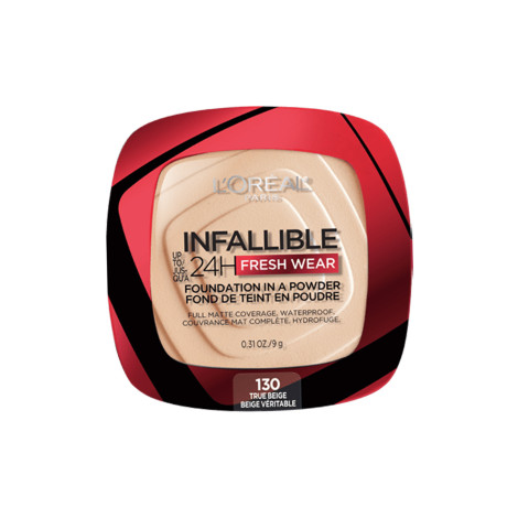 L'Oreal Infallible Fresh Wear Foundation in a Powder - 130 True Beige (USA)