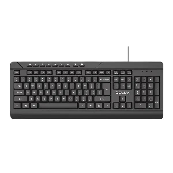 Delux K7010 USB multimedia Keyboard With Bangla