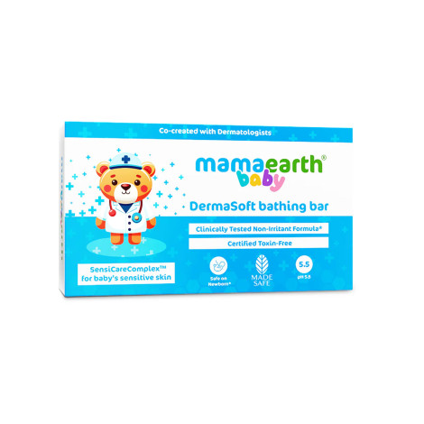 Mamaearth Baby DermaSoft Bathing Bar 75g (India)