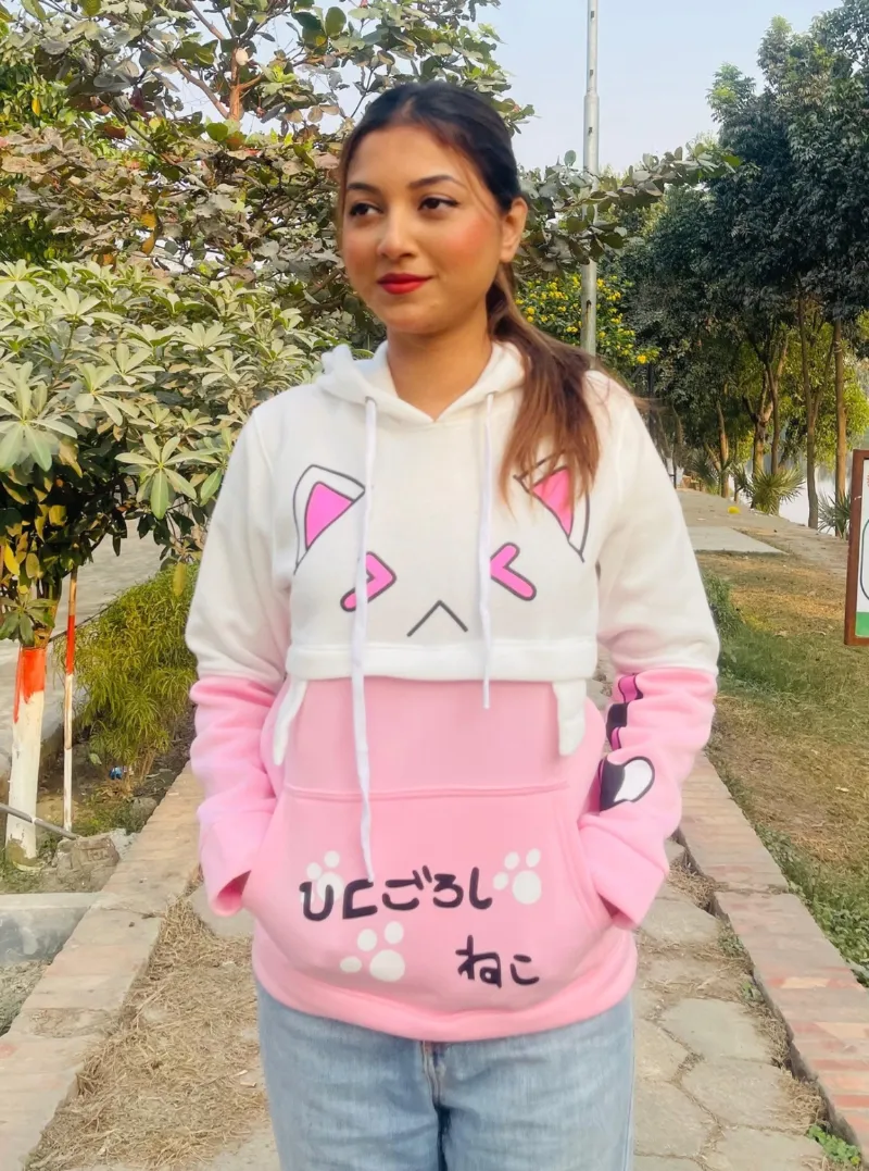 Women's 300 GSM Cotton Fleece Winter Hoodie, 6 Colours