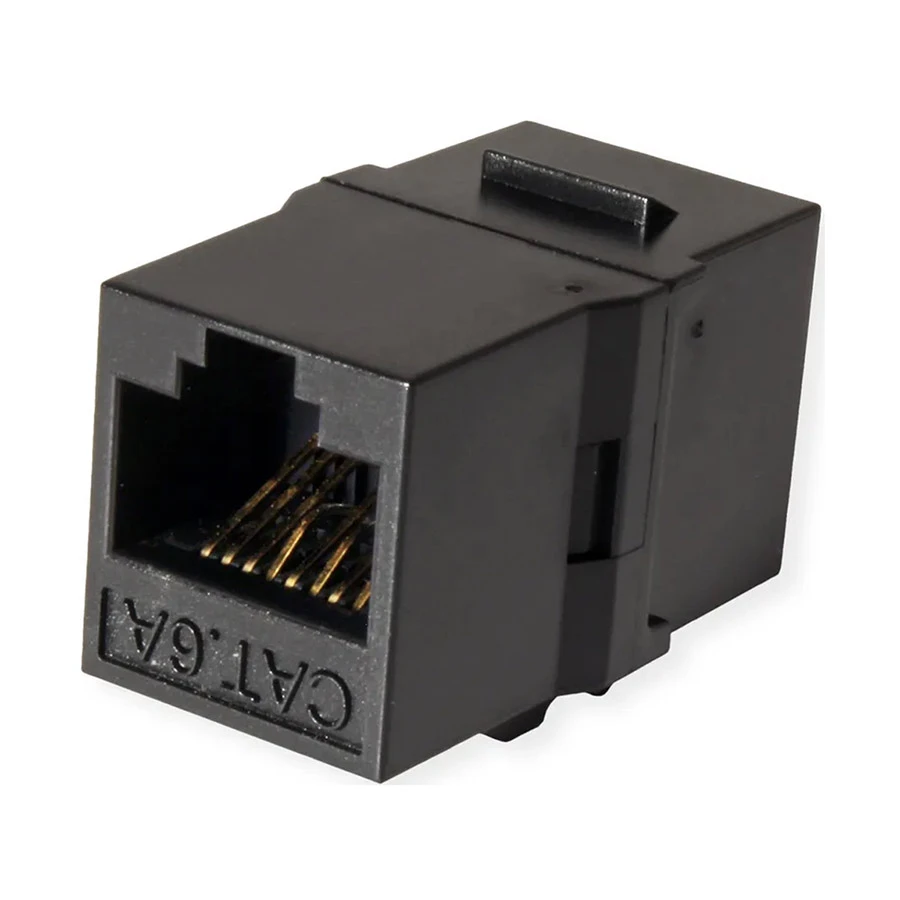 Rosenberger Cat-6A UTP 180 Degree Keystone Black Modular