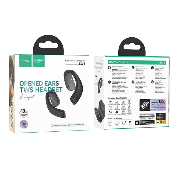 HOCO EQ4 TWS Earbuds- Black Color