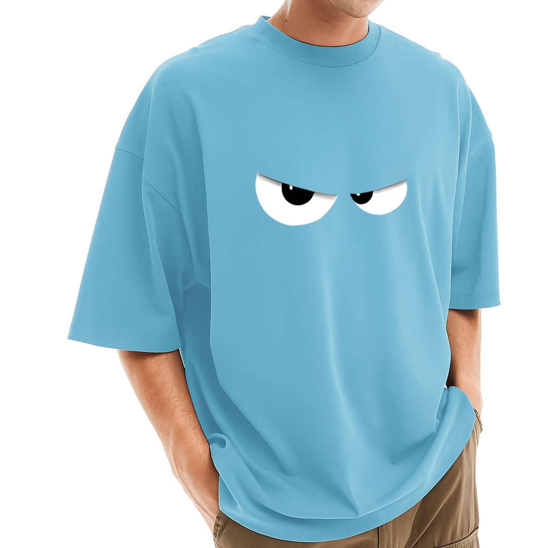 Men's Stylish Drop Shoulder (Sky)