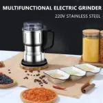 Multifunctional Electric Stainless Steel Food Grinder 1500W – High-Power Spice, Coffee Bean, Nut & Grain Grinder Machine (Model: 8200)