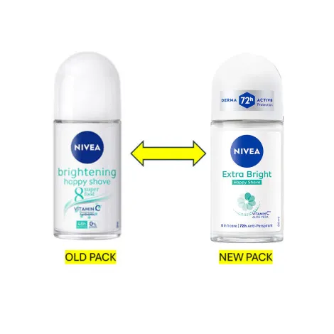 Nivea Brightening Happy Shave 8 Super Food 48H Roll On 50ml (Germany)