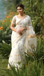 Lightweight Semi Muslin Saree for Everyday Wear, 14 Haath