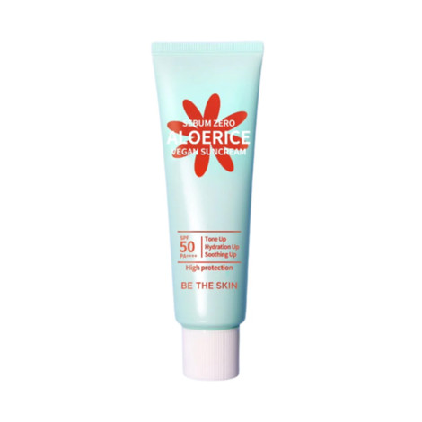 Be The Skin Sebum Zero Aloerice Vegan Suncream SPF 50+ PA++++ 50ml (Korea)