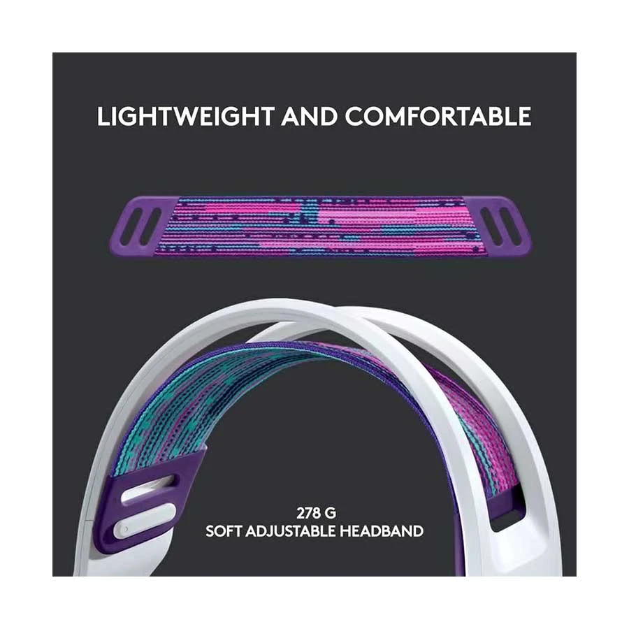 Logitech G733 Lightspeed Wireless RGB White Gaming Headphone