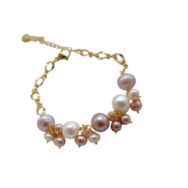 Pearl & Stone Bracelet Free Size