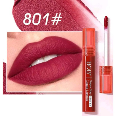 BOB Super Stay Matte Liquid Lipstick - 801 (China)