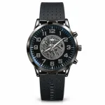 Olevs Men's Skeleton Dial Wrist Watch