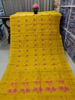 Skin Print Half Silk Saree, Saree Only, 6 Colours