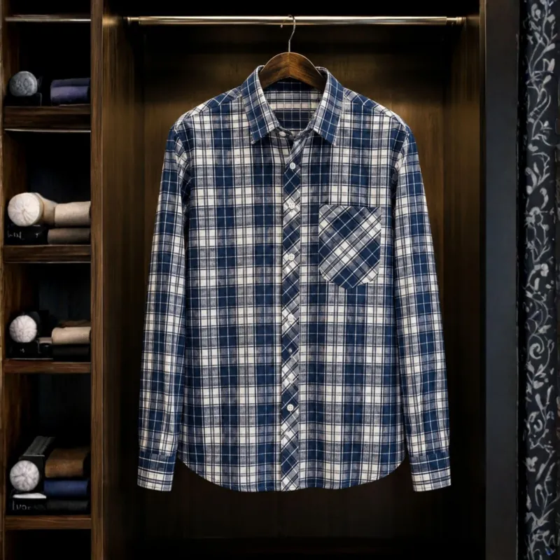 Men's Oxford Cotton Formal Check Shirt, Sizes M to XXL