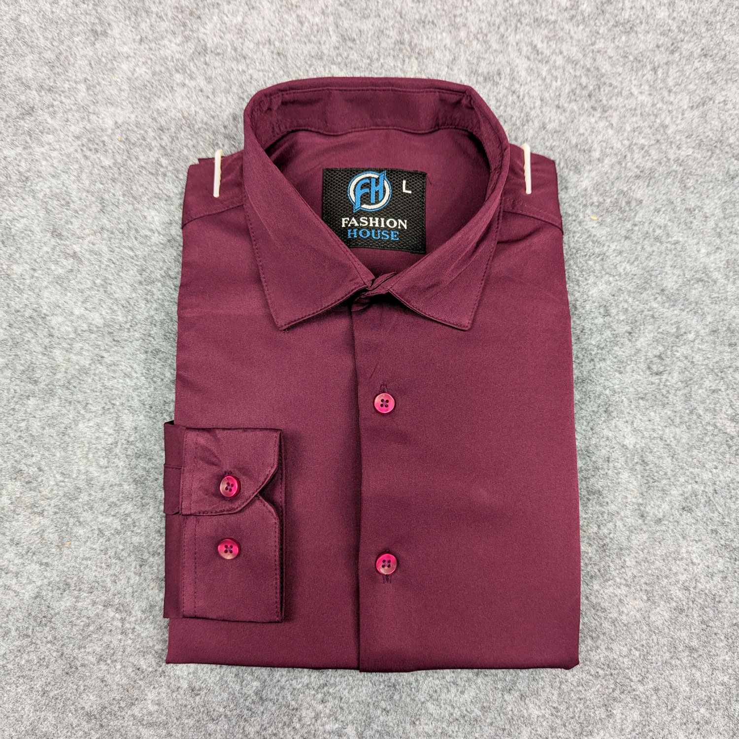Premium China Micro Stig Shirt (Formal / Casual) (Maroon)