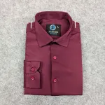 Premium China Micro Stig Shirt (Formal / Casual) (Maroon)