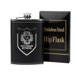 Smart Water Bottle – Premium Leather Wrapped Hip Flask(Any- Colour)