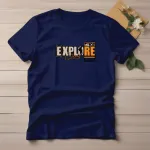Men's Basic Printed T-Shirt in Pure Cotton, Sizes M to XXL