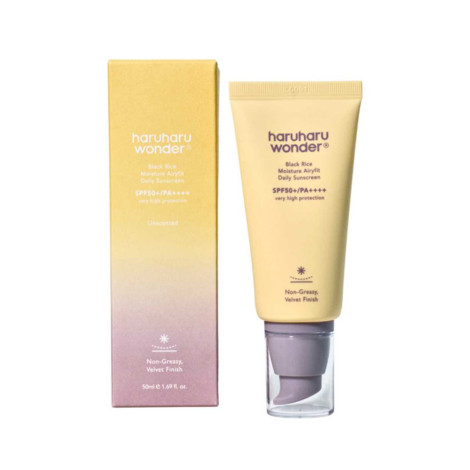 Haruharu Wonder Black Rice Moisture Airyfit Daily Sunscreen Spf50+PA++++ 50ml (Korea)