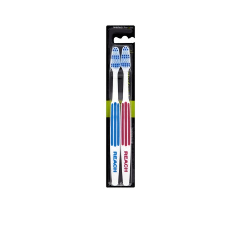 Listerine Reach Twin Pack Medium Tooth Brush (Thailand)