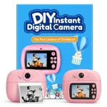 Kids' Instant Print Digital Camera – Rechargeable, 1080p Video, Zero-Ink Printing