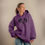 Premium Printed Ladies Winter Hoodie ( Purple )
