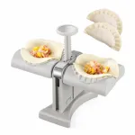 Double Head Automatic Dumpling Maker – Food-Grade ABS Dual-Head Dumpling Press & Momo Making Machine for Ravioli, Wontons & Empanadas