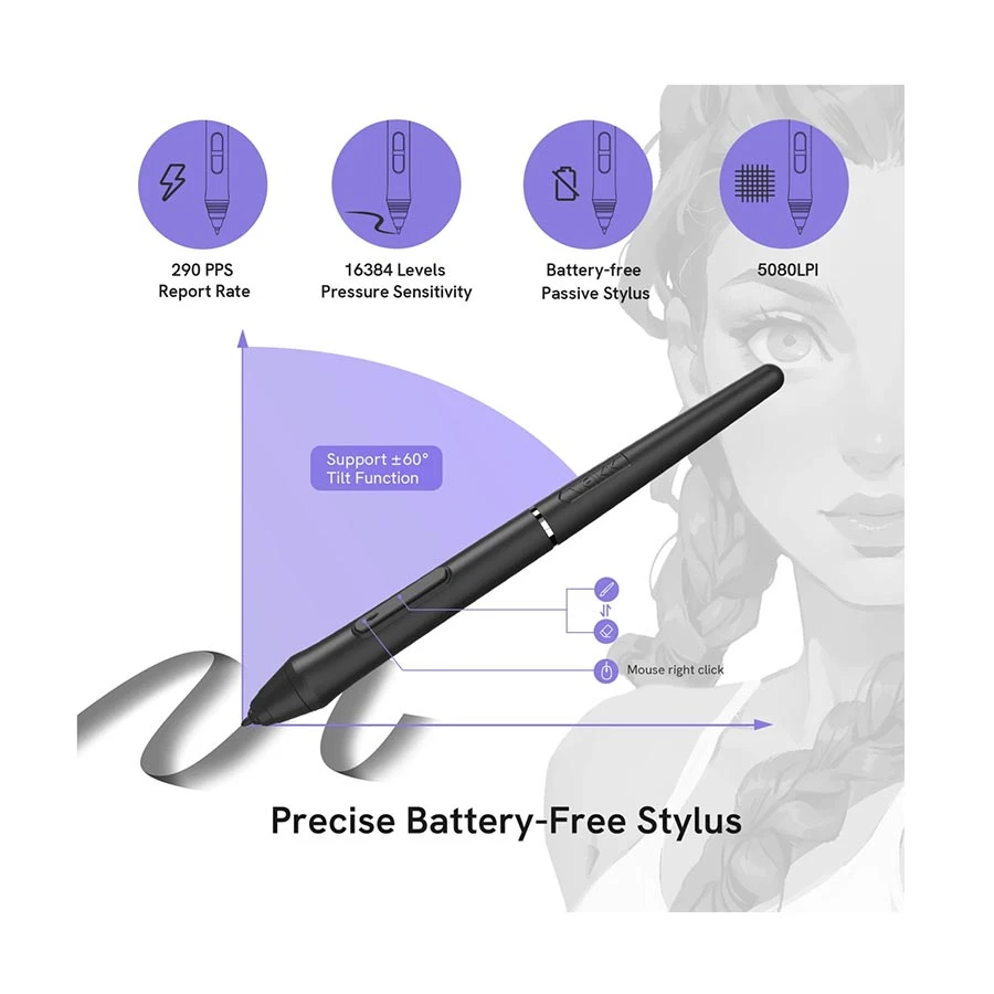 Veikk Creator A15Pro Blue Drawing Graphics Tablet