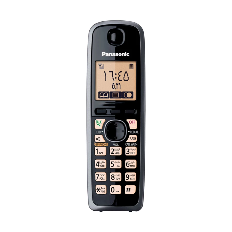 Panasonic KX-TG3712SXB Digital Cordless Black Phone Set (2 Handsets)