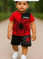 Boys' and Girls' Cotton T-Shirt Set, 160 GSM, 6 Months to 6 Years