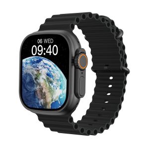 WiWu SW01 Ultra Bluetooth Calling Smart Watch- Black