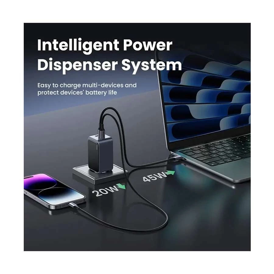 UGREEN Nexode S X553 65W GaN USB & Dual USB-C Charger (2 Pin, EU)