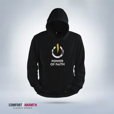 Power Of Faith  Islamic Hoodie (Black)