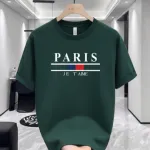 Men's Comfortable Drop Shoulder T-Shirt, Cotton-Spandex, DTF Print