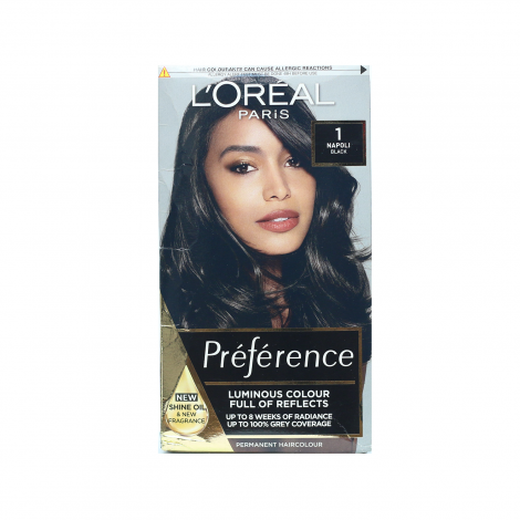 Loreal Hair Color Preference - 1 Napoli Black (Belgium)
