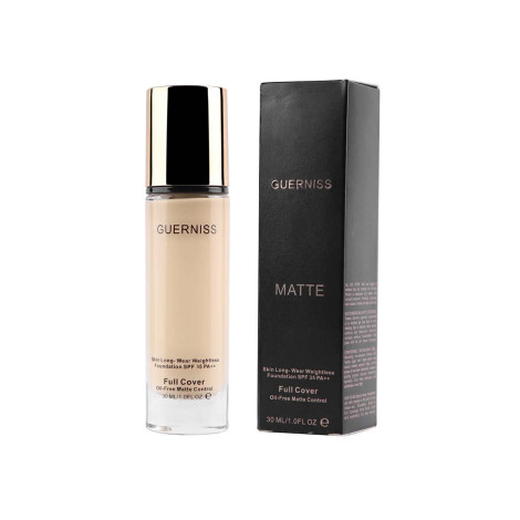 Gueriness Full Cover Matte Foundation - 5.0 Medium Light (Hong Kong)