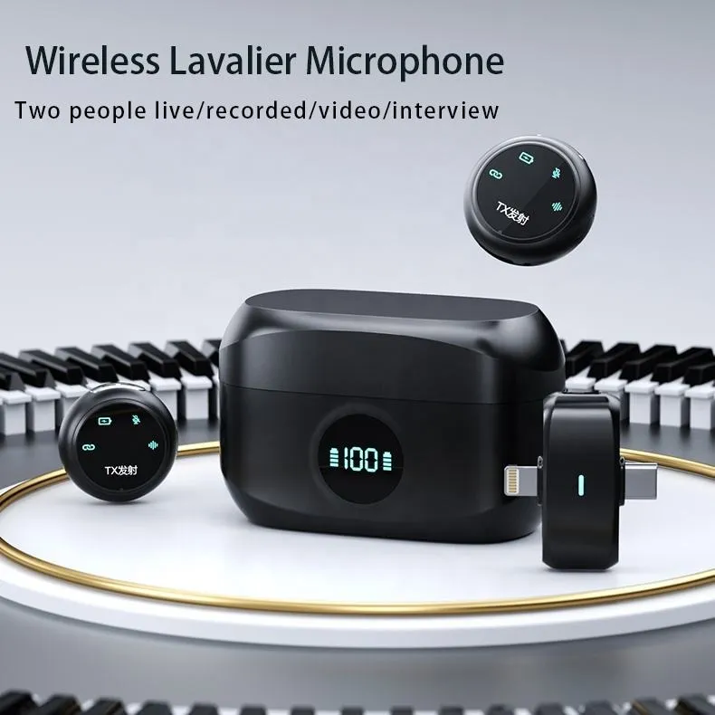 K31 Pro Collar Clip Wireless Microphone for Android & iOS