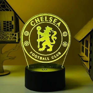 GearUP Acrylic Multicolor Night Lamp (Chelsea F.C.) Black