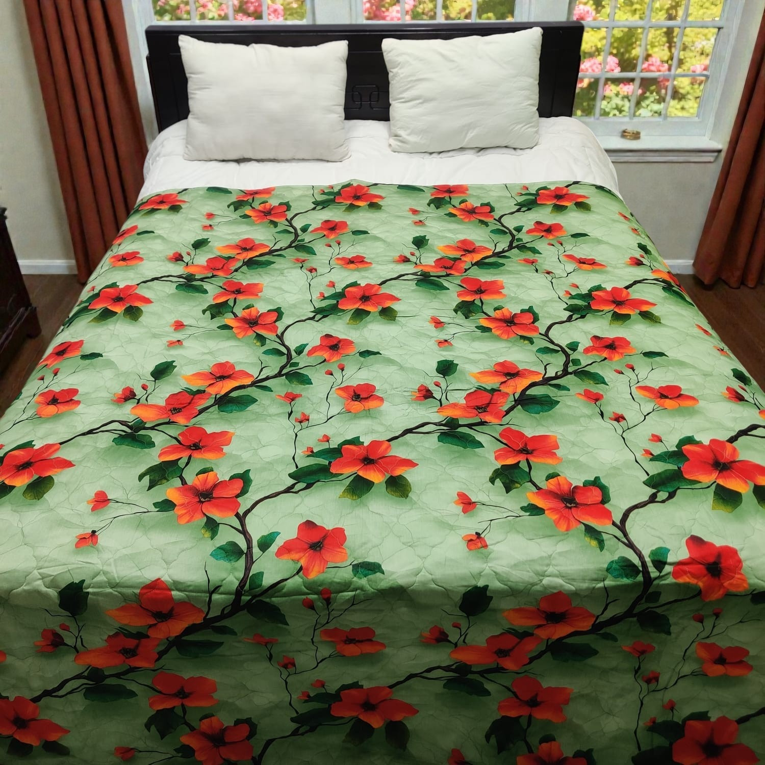 Pure Cotton Twill AC Katha, 7.5 x 7 Feet