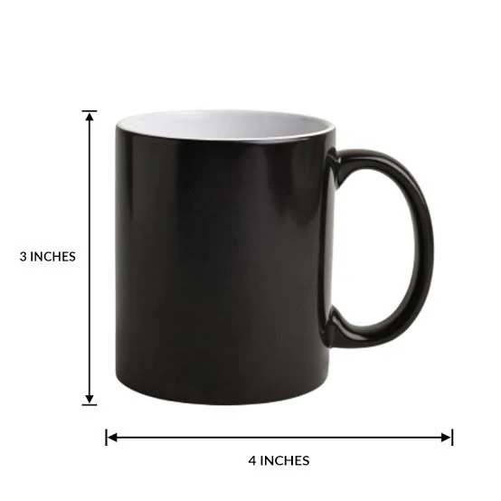 Click to enlarge Customized Printed Magic Mug – BlacK